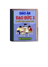 Giáo án Đạo đức lớp 3 - Chương trình cả năm - Năm học 2015-2016